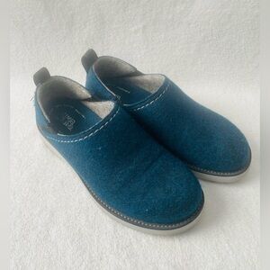 Samuel Hubbard Men Slip On Shoes 9 Blue Felted Fleece Memory Foam Casual